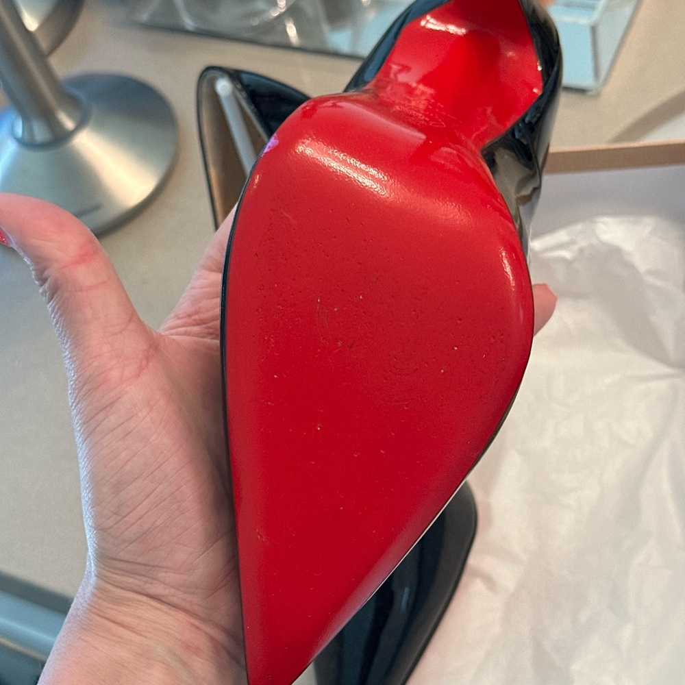 New with tags patent leather Louboutin heels - Picture 2 of 12